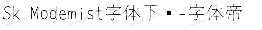 Sk Modemist字体下载字体转换